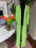 Long Sleeve Neon Mesh Cover Up