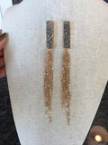 Druzy Chandelier Earrings