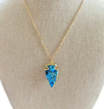 Mystic Titanium Arrowhead Necklace
