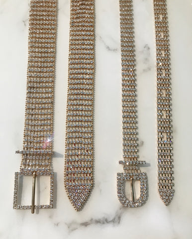 Gold Crystal Belts