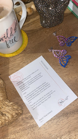 Purple/Blue ombré Butterfly Earrings