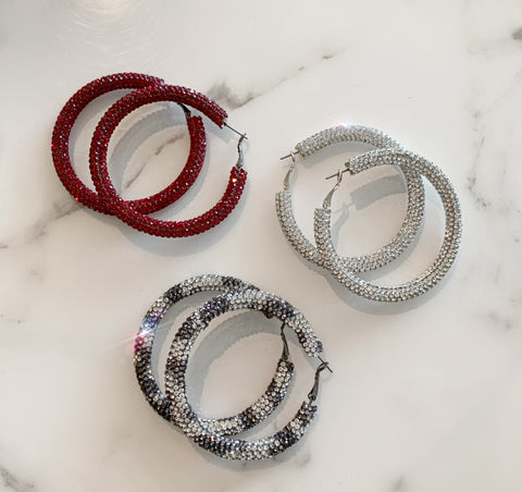 Crystal Hoops