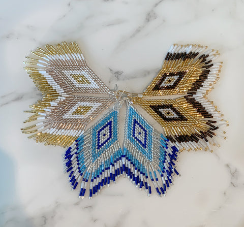 Beaded Fringe Earrings