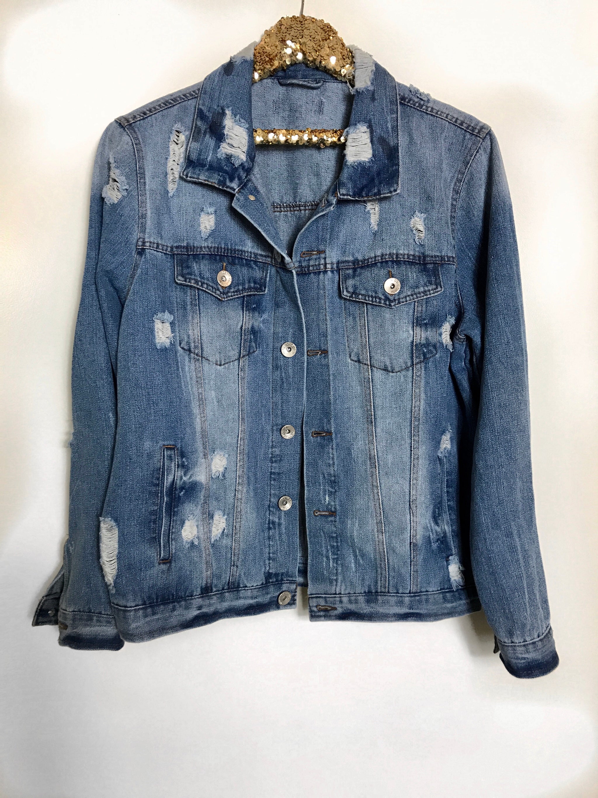 Evil Eye Jean Jacket – St. Raine