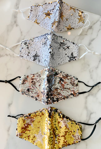 Sequin Star Masks