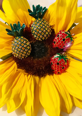 Strawberry and Pineapple Studs