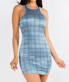 Pink Plaid Dress