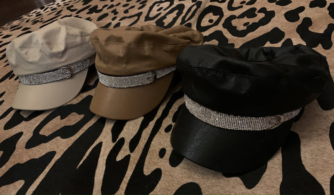 Rhinestone Cabby Hats