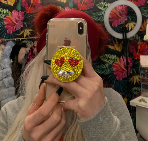Heart Eye Emoji Phone Grip