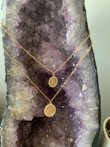Rosary Charm Necklace