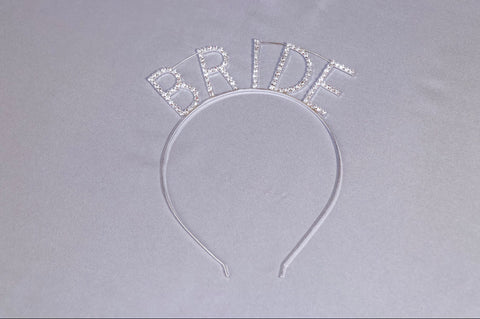 Silver Bride Headband