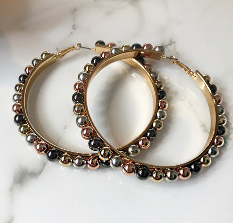 Mixed Metal Hoops