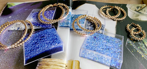 Staple Rhinestone Hoops