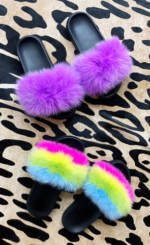 Fox Fur Slides