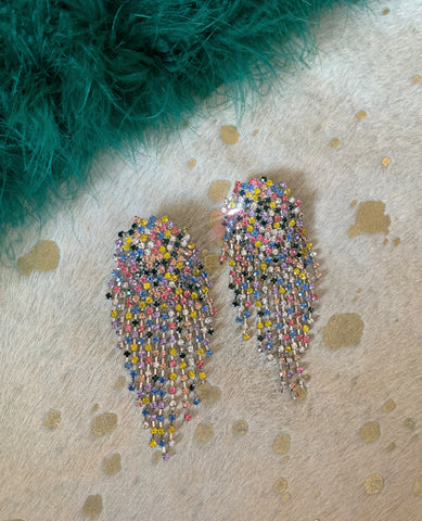 Multi Color Starburst Earrings
